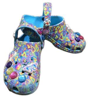 Lisa Frank X Crocs Classic Clog Limited Edition, Kids 12 (C12)